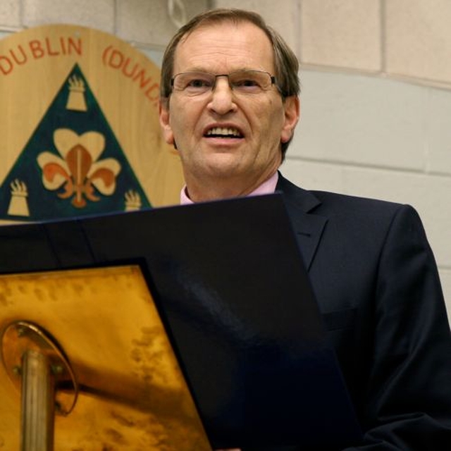 Representative Church Body Chief Officer, Adrian Clements, addresses Dublin and Glendalough Diocesan Synods. 