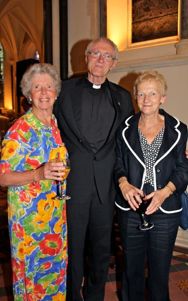 Sheila Hillis, Canon Horace McKinley and Joy Stewart enjoying the atmosphere in the splendidly restored Lady Chapel of St Patrick’s Cathedral which was officially reopened and rededicated on July 9. 