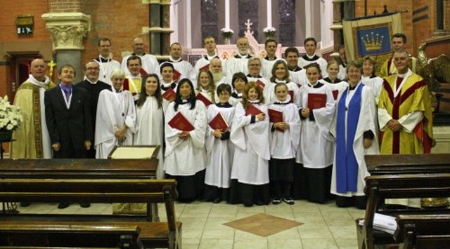 Clergy & choir following the Patronal Eucharist at All Saints’ Church, Grangegorman.