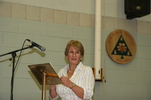 Mary White (Councils) speaks on Glebe House, Kilternan at the Dublin and Glendalough Diocesan Synods in Christ Church, Taney.