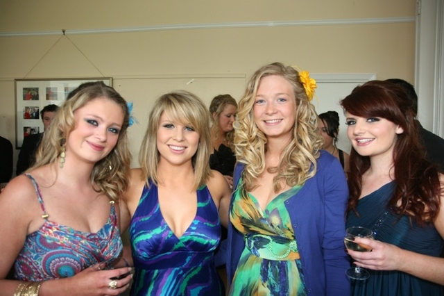 Pictured at the graduation ball at the Church of Ireland College of Education are (left to right) Bethany Austin (Enniskerry, Co Wicklow), Casey Stirling (Clontarf), Daphne Howard (Longford) and Hannah McCormick (Drogheda, Co Louth).