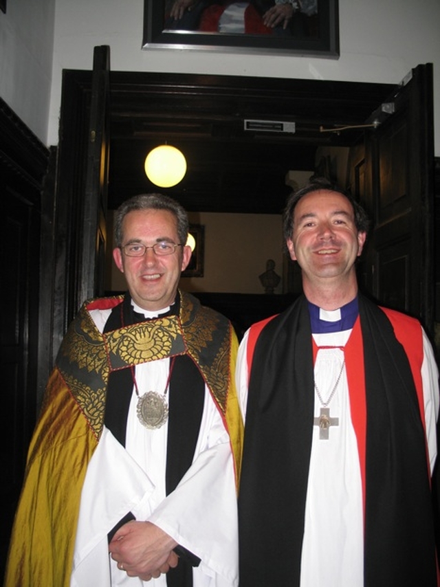 The new Dean of Christ Church Cathedral, the Very Revd Dermot Dunne following his installation as Dean with the Bishop of Cashel and Ossory, the Rt Revd Michael Burrows. Prior to becoming Dean, the Very Revd Dermot Dunne served in Cashel and Ossory.
