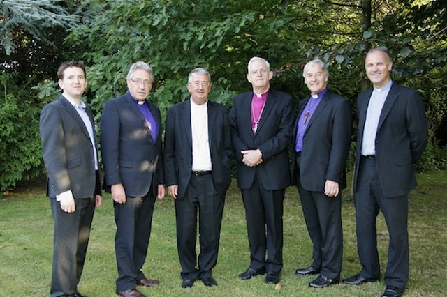Revd Darren McCallig; Bishop Trevor Williams, Archbishop Diarmuid Martin; Archbishop John Neill; Bishop Michael Jackson; Dr Maurice Elliott