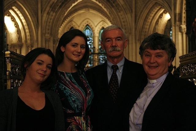 Pictured after her Installation as Canon at Christ Church Cathedral were The Revd Aisling Shine and her family.