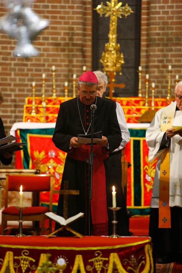 Archbishop Diarmuid Martin at the inaugural service for the Week of Prayer for Christian Unity which took place in St George and St Thomas’s Church on Cathal Brugha Street on January 18. (Photo: Michael Debets) 