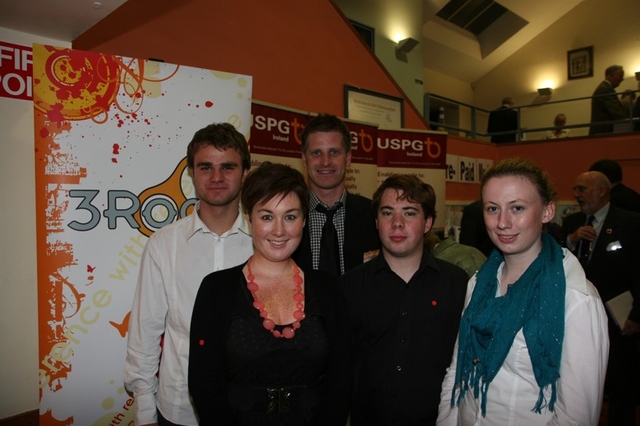 Pictured are the 3 Rock team at the Dublin and Glendalough Diocesan Synods. Back row (left to right) Stephen Byford, Greg Fromholz (Director 3 Rock Youth), Stephen McConnell. Front row (left to right) Susie Keane and Susan Connolly.