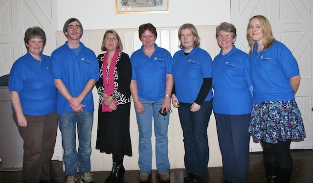 Key-note speaker Ivy Beckwith pictured with the Building Blocks committee (l-r) Sally McKee, Gordon Ellerker, the Revd Anne Taylor, Barbara McDade, Heather Wilkinson and Grace Deegan at the conference in All Hallows College.