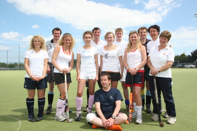 The team from Newcastle, Newtownmountkennedy and Calary that participated in the Diocesan Inter-Parish Hockey Tournament in Booterstown.