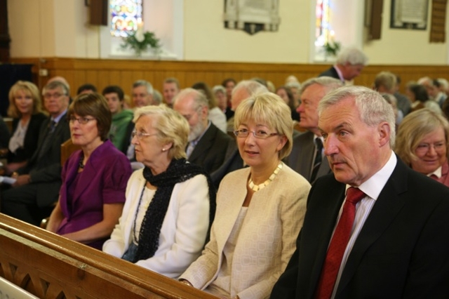 Pictured at a Thanksgiving Service marking the 150th Anniversary of the Consecration of Holy Trinity Church, Killiney are the Minister for Social, Community and Family Affairs, Mary Hanafin TD and Fine Gael local Councillor Donal Marren.