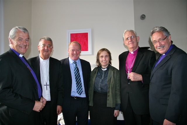 Bishop Michael Jackson; Archbishop Diarmuid Martin; Conor Lenihan, TD; The Revd Canon Joanna Udal; Archbishop John Neill; Bishop Trevor Williams