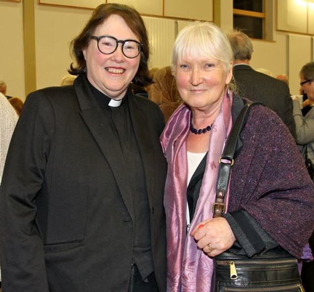 The Revd Olive Donohoe and Alice Leahy of homelessness charity, Trust, in Athy Parish Centre. 