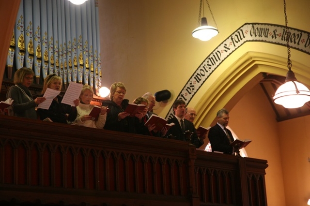 The Choir of St Brigid's Church, Castleknock singing at the special Eucharist of thanksgiving for 200 years of the current Church building.