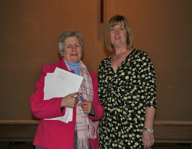 June Empey and Joy Gordon, Vice President and President of the Dublin and Glendalough branch of the Mothers’ Union respectively, pictured before RTE’s recording of the organisation’s service held in the Church of Ireland College of Education, Rathmines. The service will be broadcast on RTE Radio 1 on Sunday, 13 March – the first Sunday of Lent. 