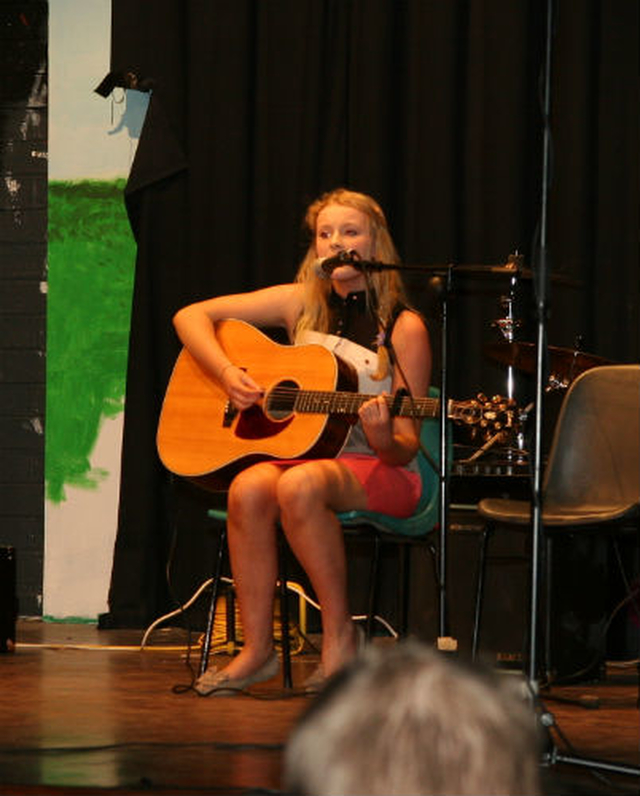 Alison Kinlan was the opening act in Zion’s Got Talent which took place in the High School