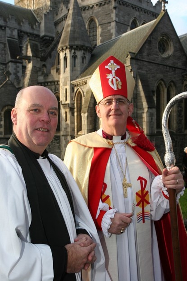 Pictured with the Archbishop of Dublin, the Most Revd Dr John Neil is the newly installed Archdeacon of Glendalough, the Venerable Ricky Rountree.