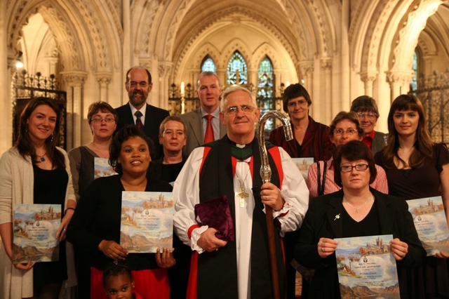 The Archbishop of Dublin, the Most Revd Dr John Neill is pictured with those who successfully completed the Archbishop's Certificate Course in Theology. The Certificates were presented in Christ Church Cathedral.