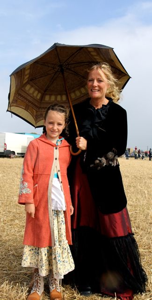 Suzanne Clarke with her daughter at the Enniskerry Victorian Field Day on Sunday September 15. 