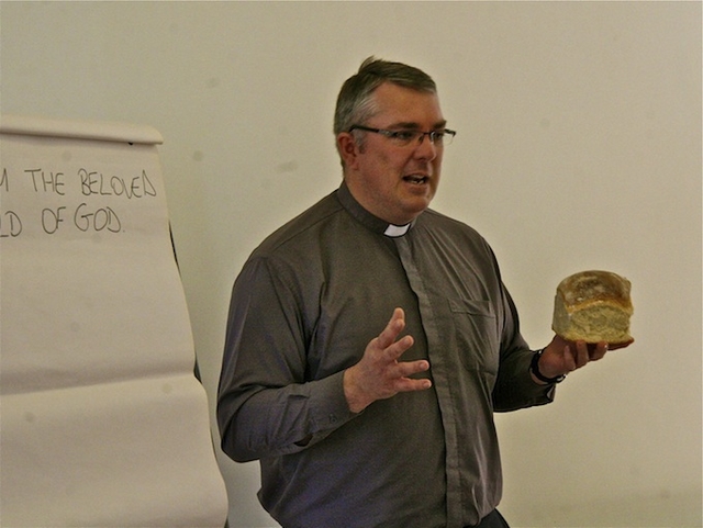The Revd Garth Bunting, Residential Priest Vicar in Christ Church Cathedral, speaking at the Church's Ministry of Healing 'Quiet Day' in Mageough Home, Rathmines. The theme of the day was 'Transformation Through Healing’.