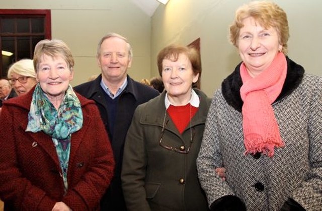 John and Mona Barrett, Hazel Barrett and Sylvia Wheatley, all from Dunlavin, at the institution of the Revd Neal O’Raw as Rector of Donoughmore and Donard with Dunlavin. 