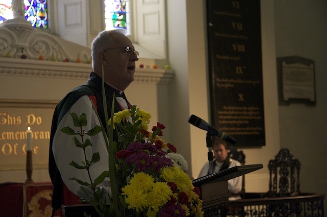 The Most Revd Dr John Neill, Archbishop of Dublin, preaching at the  Opening of the Michaelmas Law Term Service, St. Michan's Church.
