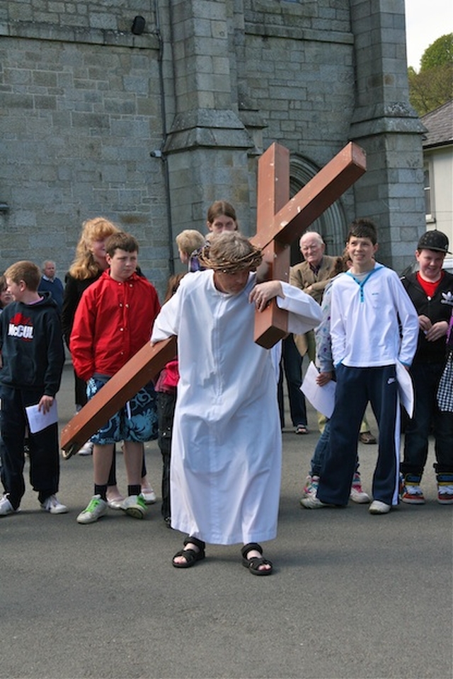 Good Friday Ecumenical Way of the Cross from St Mary's Church, Enniskerry to St Patrick's Church, Powerscourt.