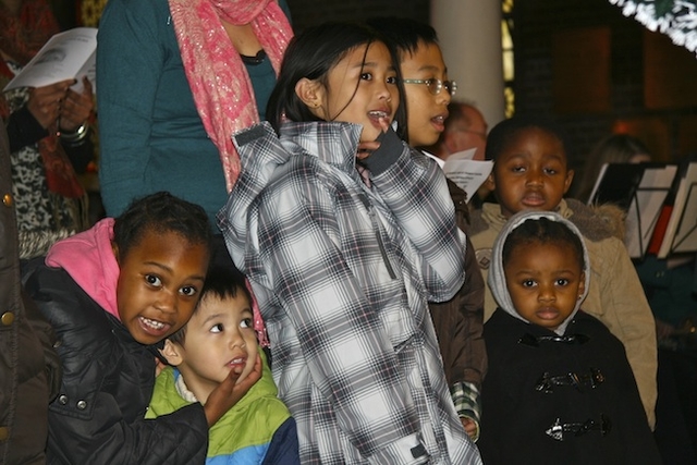 Children pictured enjoying the Multi-cultural Carol Service in St George and St Thomas's Church, Cathal Brugha Street.