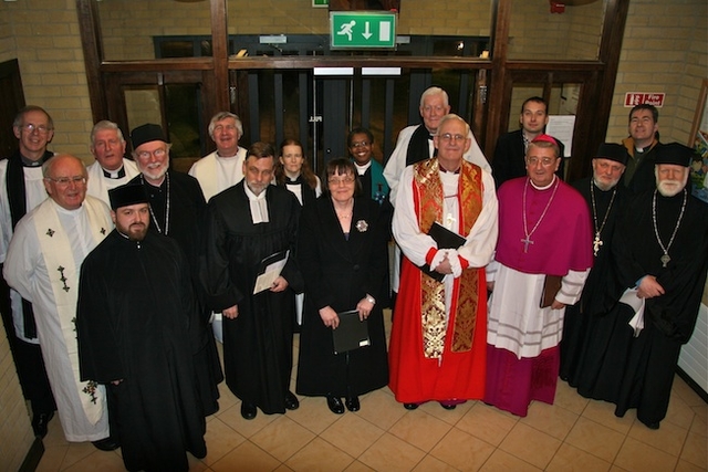 Clergy and various church representatives pictured at the Inaugural Service for the Week of Prayer for Christian Unity in St John the Baptist Church of Ireland Church, Clontarf. 