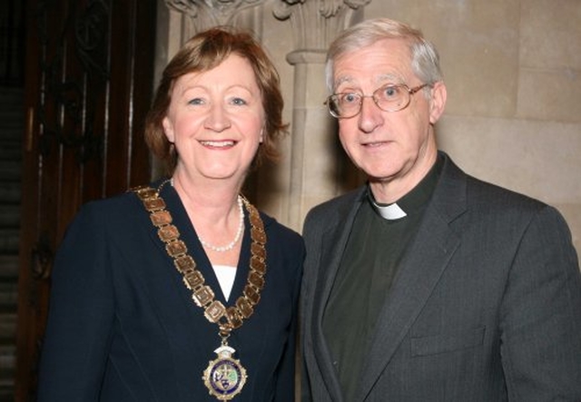 Ms Noreen Flynn, President Irish National Teachers’ Organisation with Canon John McCullagh at the Dublin & Glendalough Diocesan Primary Schools Service