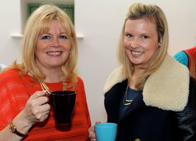 Susan Ronan and Karen Keely at the dedication and official opening of The Stables at Whitechurch Parish.
