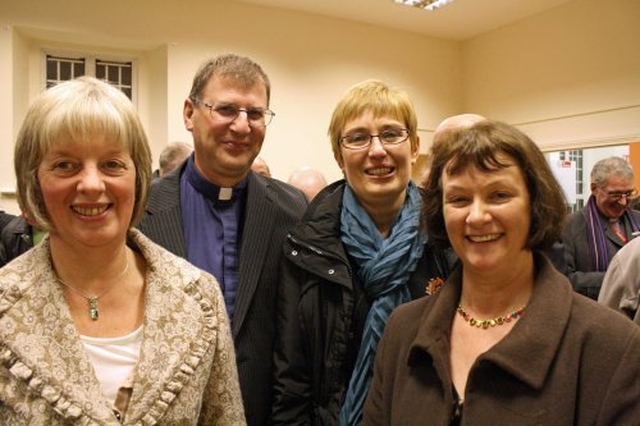 Elizabeth Rowntree, the Revd Alan Rufli, Jill Rufli & Denise Pierpoint at the Patronal Eucharist at All Saints’ Church, Grangegorman.