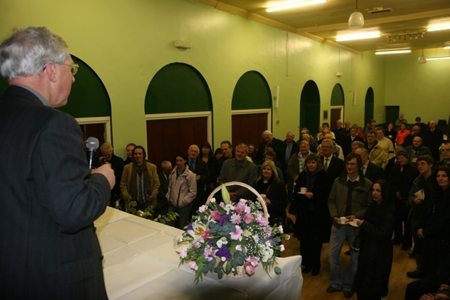 The Revd Canon John McCullagh addresses his new parishioners following his institution as Rector of Rathdrum and Deralossary with Glenealy.