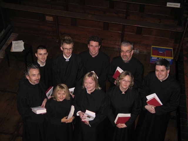 Members of the Theological College Choir at the Advent Carol service in Zion parish Church.