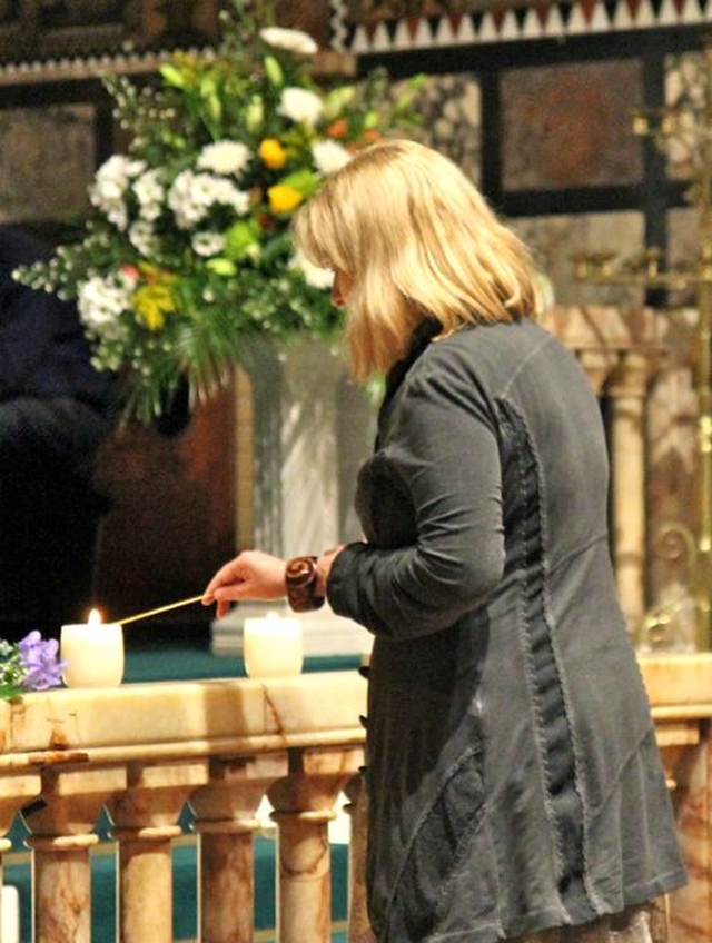 Candles were lit during the 1913 Lockout Service of Remembrance which took place in the University Church on St Stephen’s Green on November 12. 