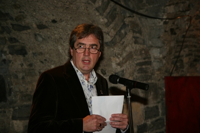 Pictured performing the official opening of Icons in Transformation, an exhibition of Icons and Icon inspired artwork by Ludmila Pawlowska in Christ Church Cathedral is author and novelist Sebastian Barry. The exhibition will continue until July 19.