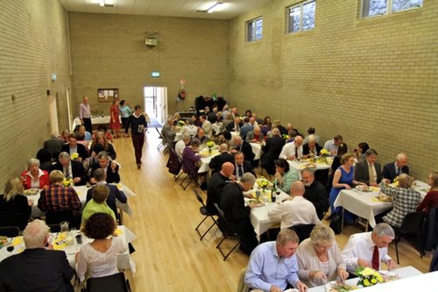 The newly refurbished parish hall at St Ann’s Church, Dawson Street, was dedicated by Archbishop Michael Jackson on Sunday September 23 following the harvest service. Parishioners enjoyed lunch in their new hall afterwards. 