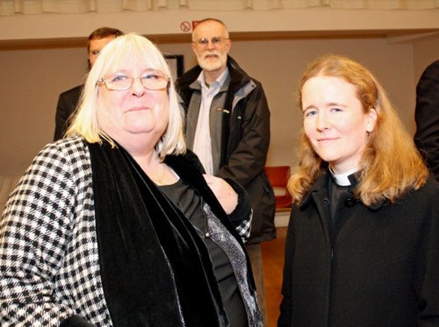 Hilary Ardis and the Revd Elaine Dunne at the Patronal Eucharist at All Saints’, Grangegorman.