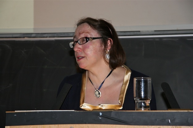 Pictured speaking at the launch of her book  'A Comparison of the Social, Religious and Gender Role Attitudes of Catholic and Protestant Women in the Republic of Ireland: Twenty-First Century Ireland from a Woman's Perspective' was Dr Florence Craven, TCD.