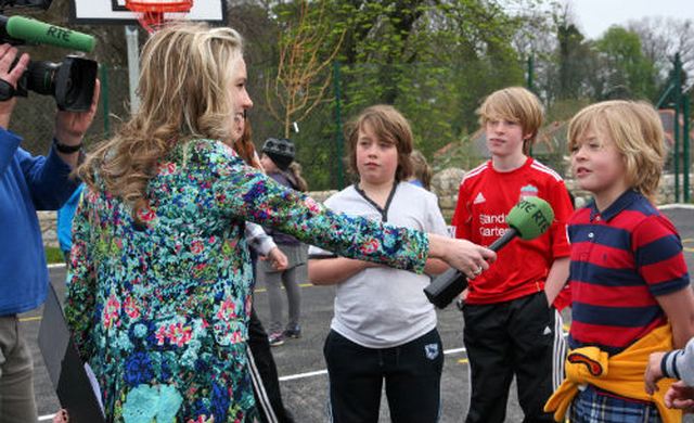 This boy gives his reaction to the new Powerscourt National School to Carla O’Brien of RTE’s News2Day programme.