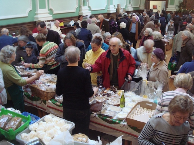 Crowds pictured at the Royal Hospital Donnybrook's Christmas Sale. Photo: Eamonn Quigley