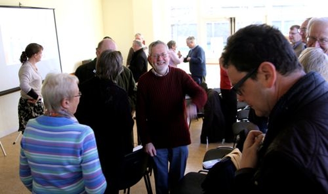 Participants in the Bishops’ Appeal training day on responses to global poverty learned about engaging with different cultures by trying out some greetings used in other cultures. 