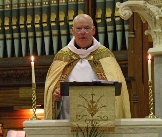 Archdeacon Rowntree preaching at the Patronal Eucharist at All Saints’, Grangegorman.