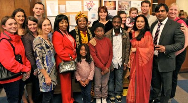 Many different nationalities are represented among the congregation of St Catherine’s Church, Thomas Street, (CORE). Pictured here are people from Nigeria, Poland, Slovakia, Finland, Canada, USA, South Africa, England and Ireland. 