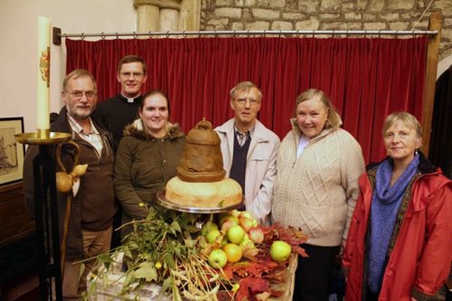 Clergy and parishioners at St Audoen’s Harvest Gathering. Photo: Patrick Hugh Lynch.