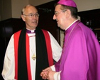 The Archbishop of Armagh, the Most Revd Alan Harper with the Roman Catholic Archbishop of Dublin, the Most Revd Dr Diarmuid Martin prior to the service in Dublin’s Pro-Cathedral for Christian Unity Week.