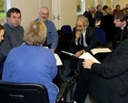 Clergy from all over the dioceses attended a day organised by Archbishop Michael Jackson aimed at developing a diocesan vision. During the day they divided into discussion groups according to their years of service within the dioceses. Pictured are the 5–10 year old group. 