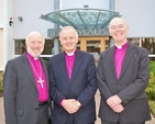 The Most Revd David Chillingworth, Primus of the Scottish Episcopal Church; the Most Revd Barry Morgan, Archbishop of Wales; and the Most Revd Alan Harper, Primate of All Ireland and Archbishop of Armagh, pictured at 18th Primates’ Meeting of the Anglican Communion, Emmaus Retreat and Conference Centre, Swords, Co Dublin. 