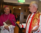 The Most Reverend Dr Diarmuid Martin, Roman Catholic Archbishop of Dublin, and the Most Revd Dr John Neill, Church of Ireland Archbishop of Dublin, pictured after the Inaugural Service for the Week of Prayer for Christian Unity in St John the Baptist Church, Clontarf. 