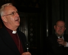 The Archbishop of Dublin, the Most Revd Dr John Neill speaking at the launch of Embracing Women - Making History in the Church of Ireland by the Revd Canon Ginnie Kennerley. Also pictured in the background is Sean O'Boyle of Columba Press.