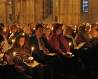 Candles of Remembrance at the Irish Cancer Society Ecumenical Service in Christ Church Cathedral.