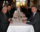 Clergy from the Diocese of Glendalough at the start of their meeting with Archbishop Michael Jackson for their annual clergy day which took place in the Wicklow Heather Restaurant in Laragh. 